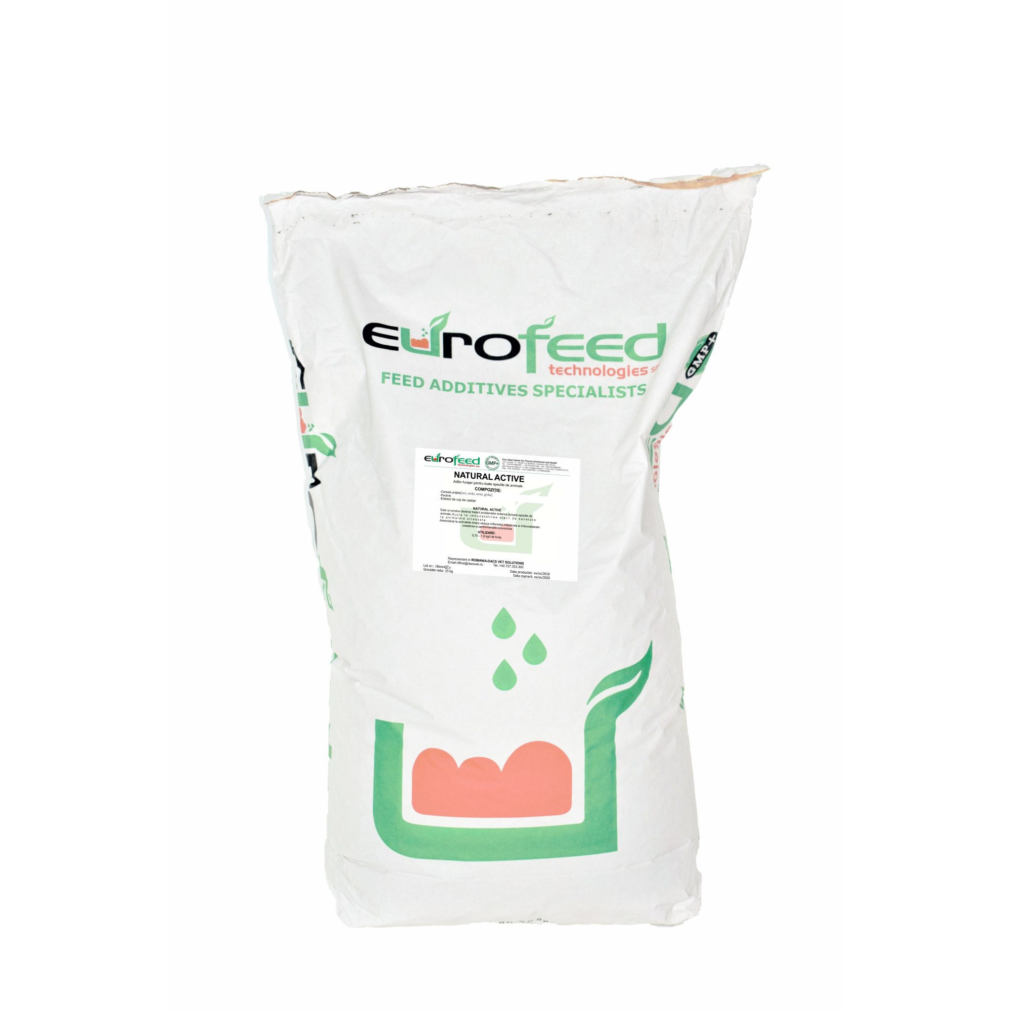 Antidiareic natural, pentru toate speciile de animale, NATURAL ACTIVE, 25KG